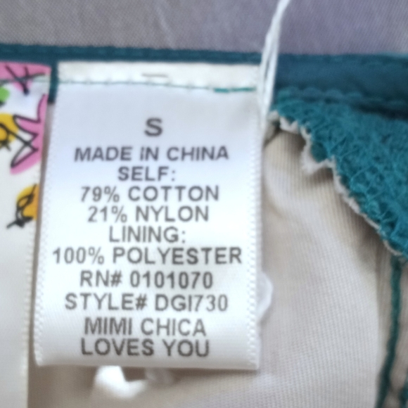 MIMI CHICA TEAL GREEN LACE FIT & FLAIR DRESS SZ.S EUC - Picture 6 of 6